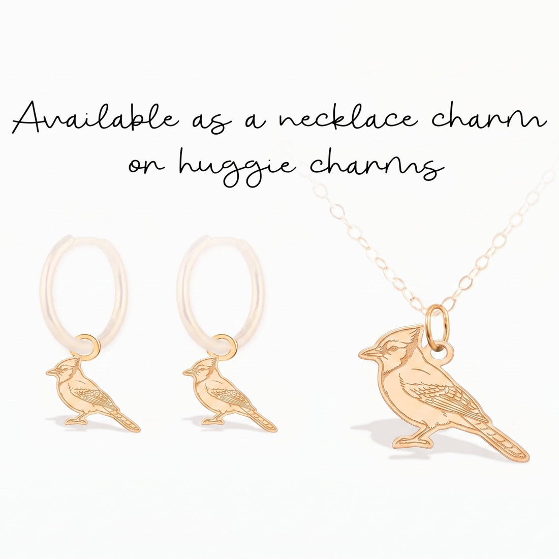 Blue Jay Necklace Charm