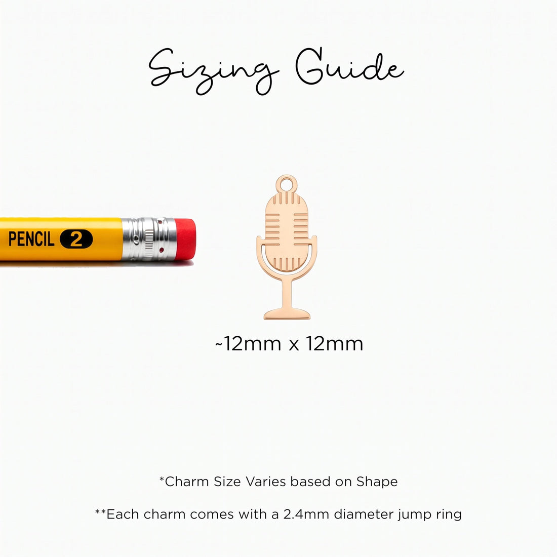 Studio Microphone Necklace Charm