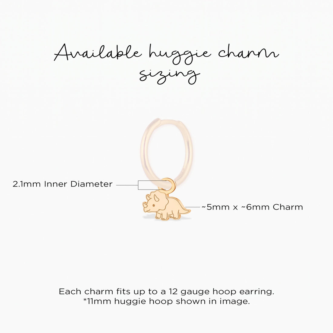 Dainty Triceratops Necklace Charm