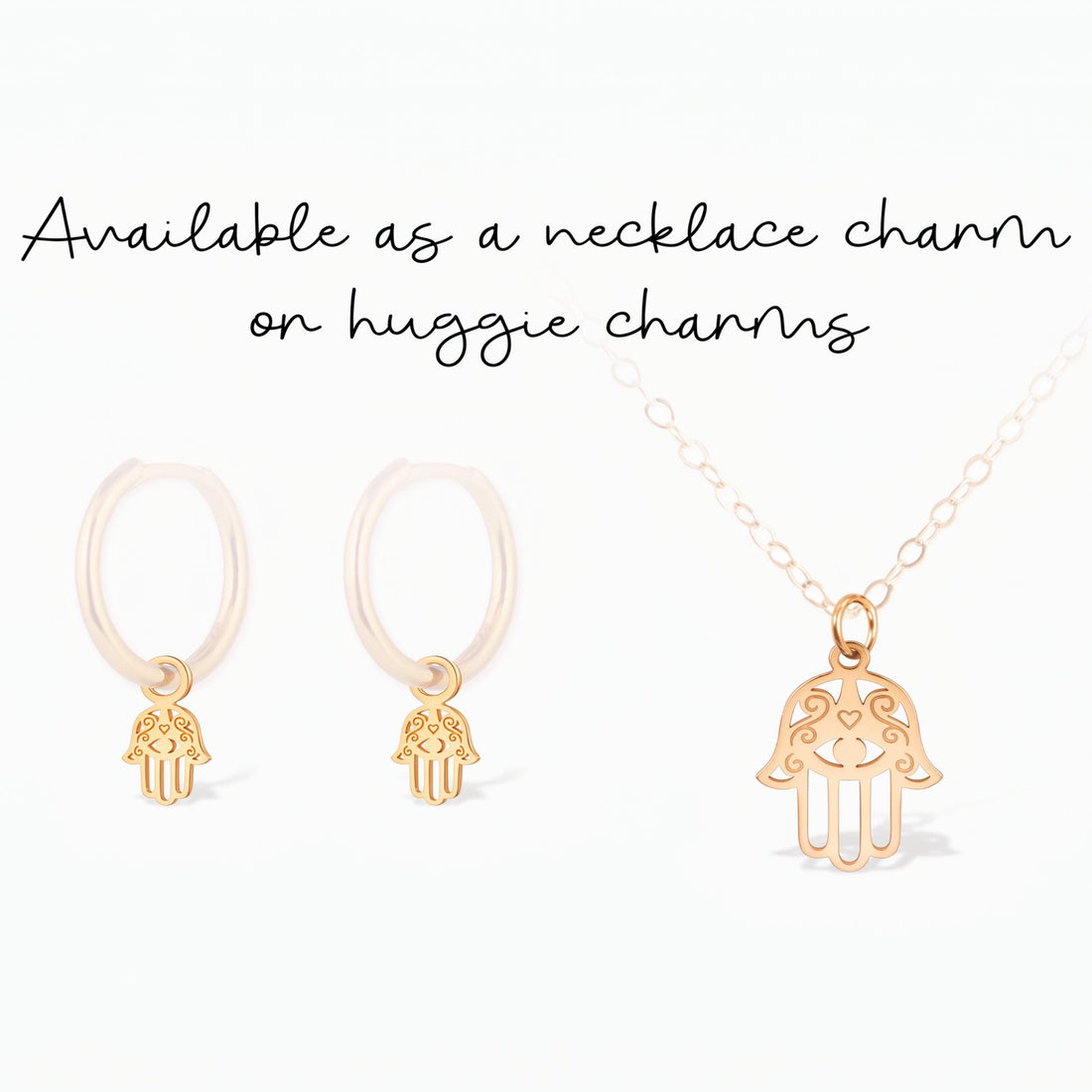 Hamsa Hand Necklace Charm