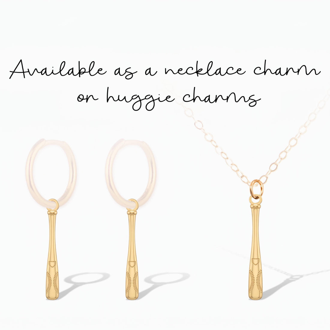Baseball Bat Sports Charm