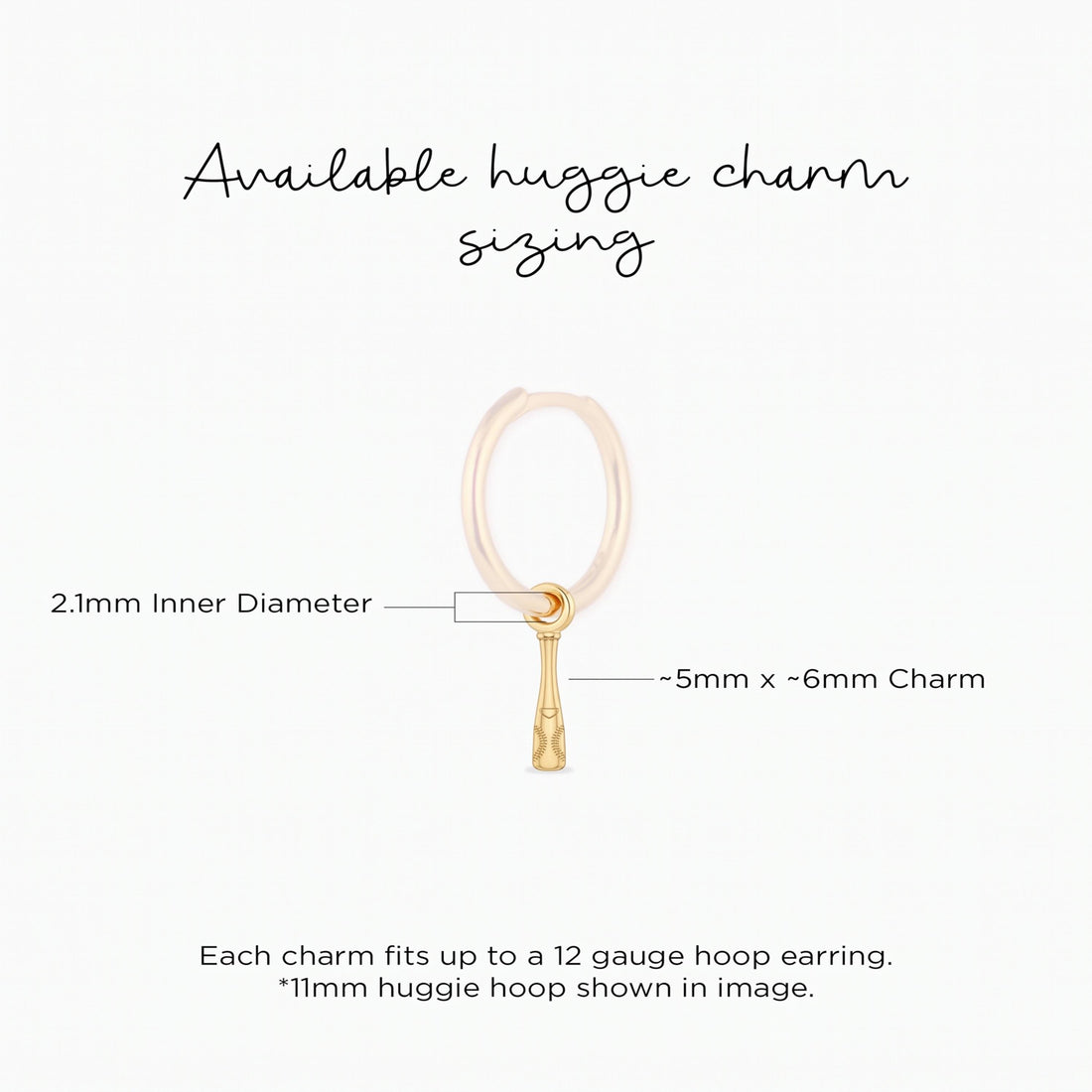 Baseball Bat Sports Charm