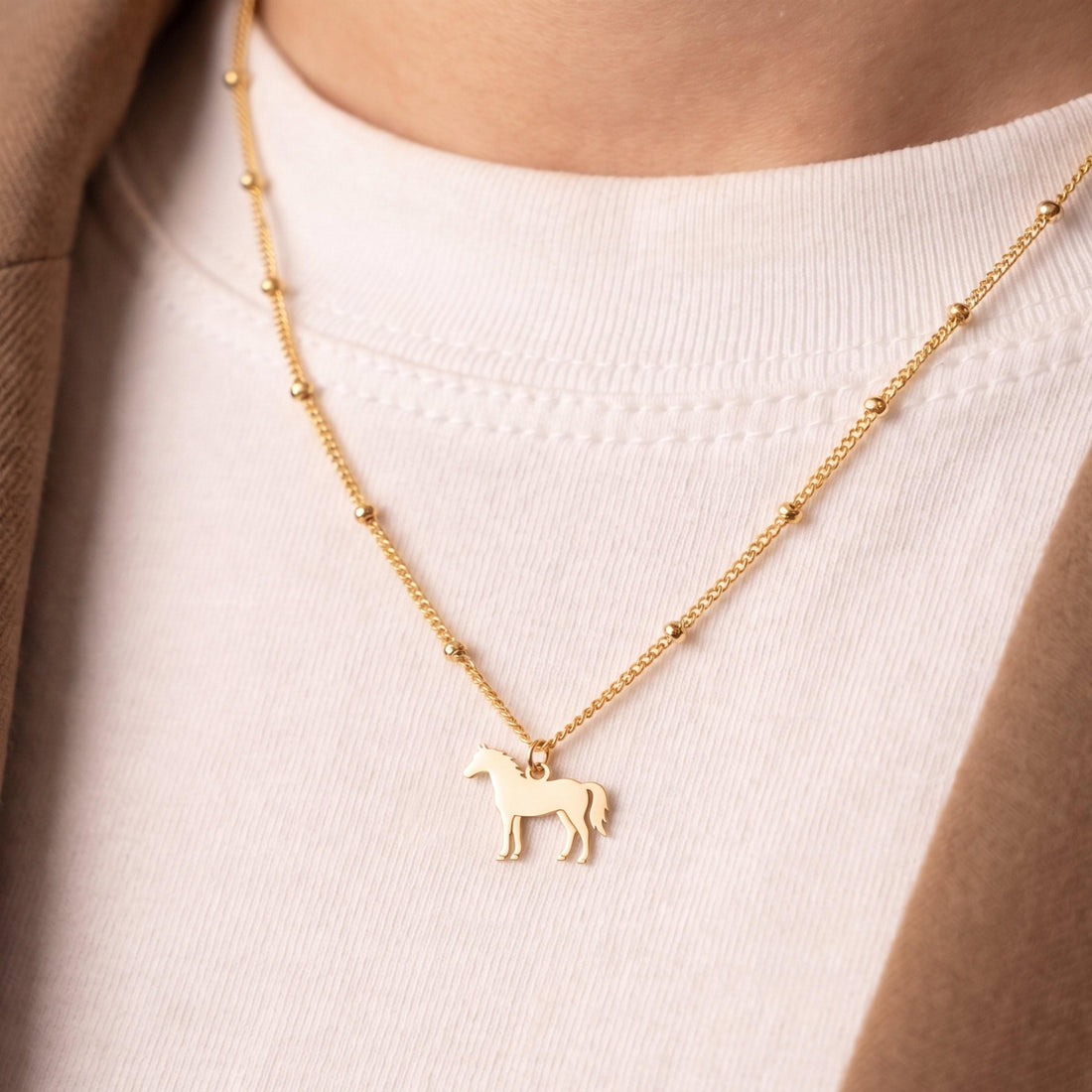 Horse Figure Necklace Charm