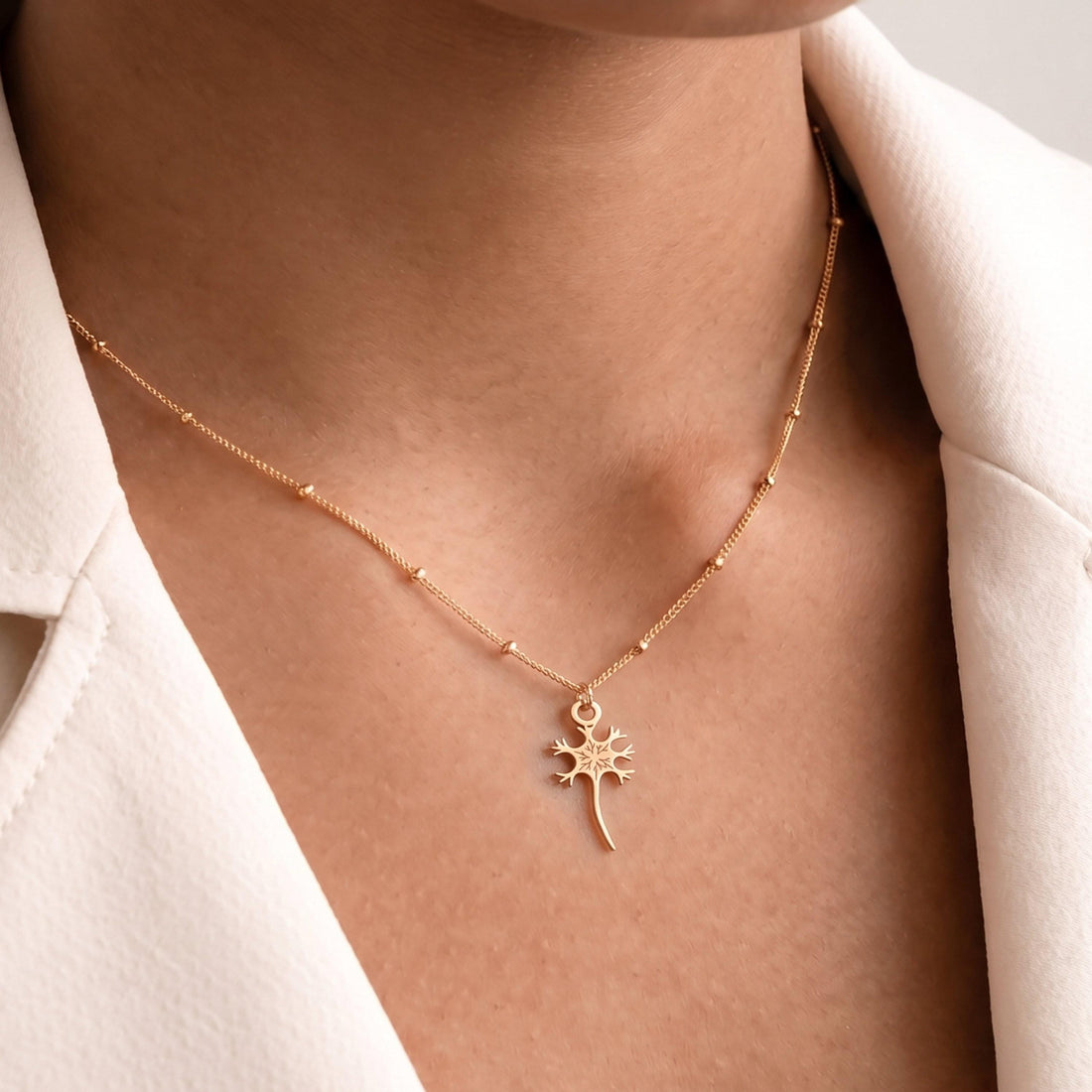 Neuron Cell Necklace Charm