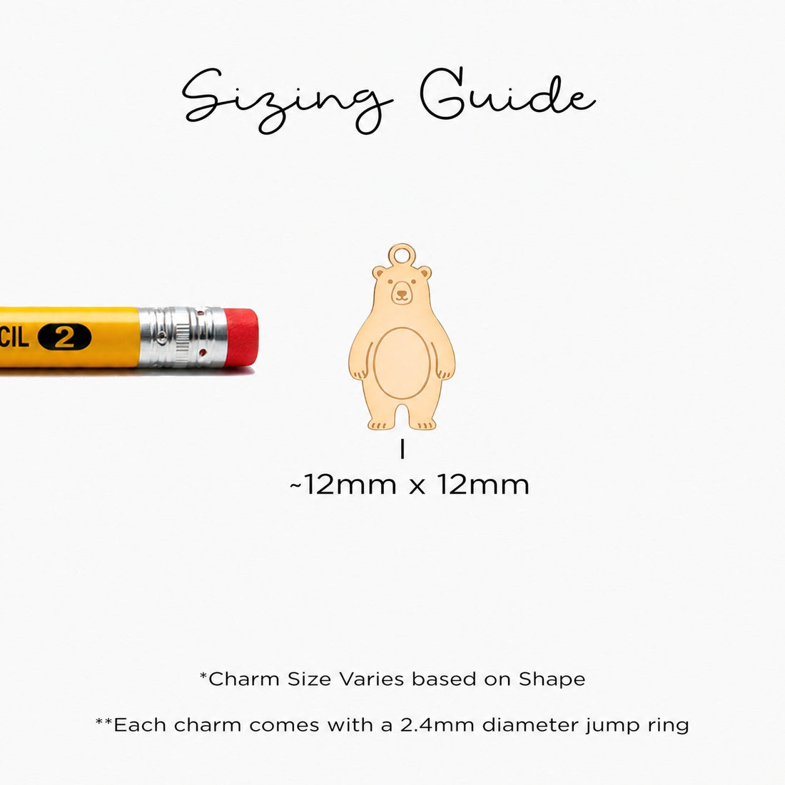Standing Bear Necklace Charm