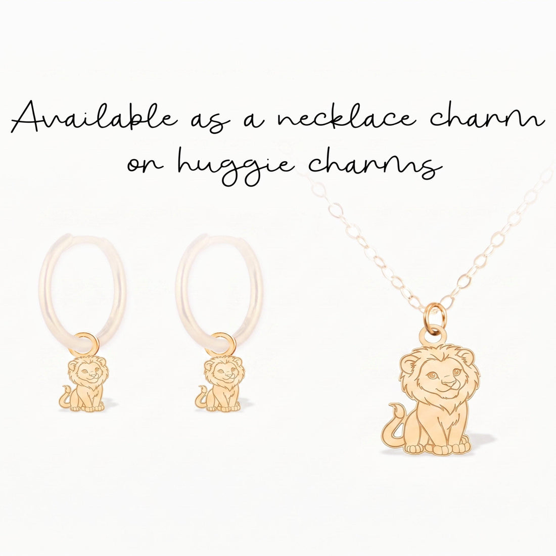 Lion Cat Necklace Charm