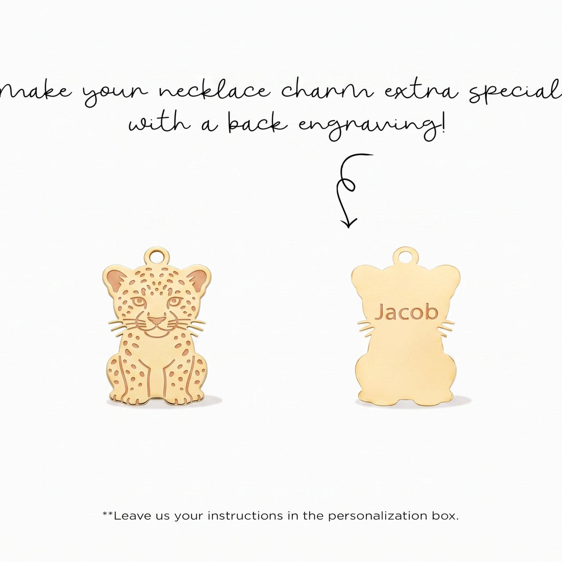 Leopard Cub Necklace Charm