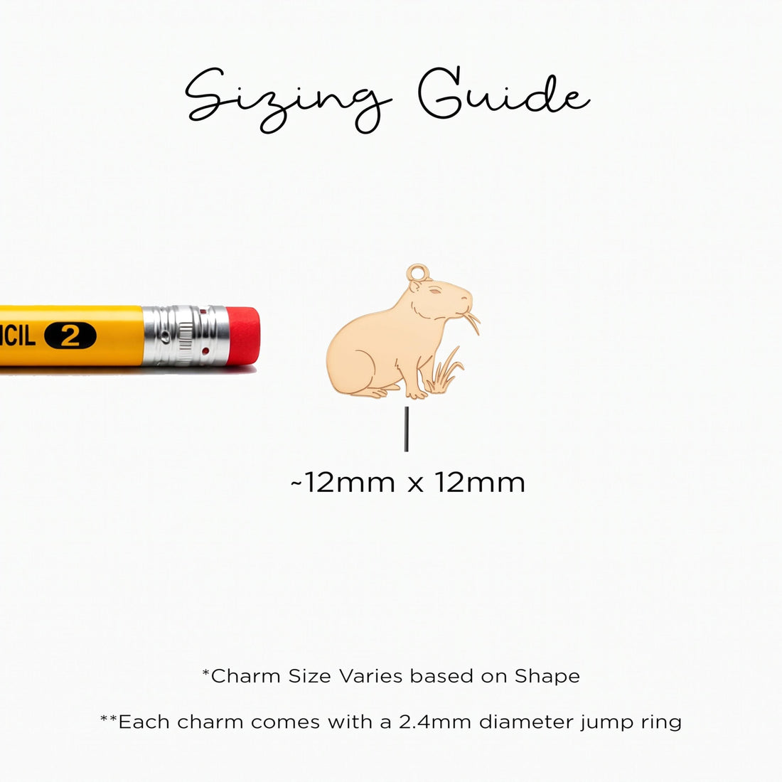 Dainty Capybara Necklace Charm