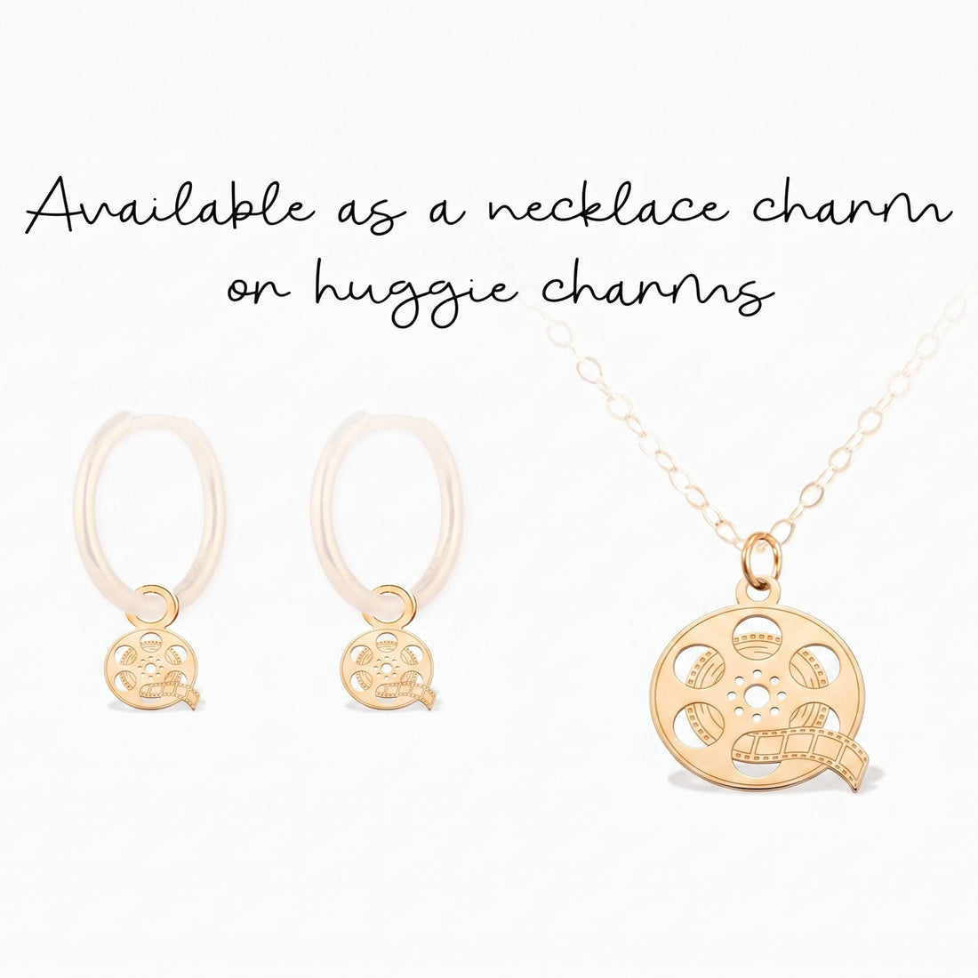 Film Reel Necklace Charm