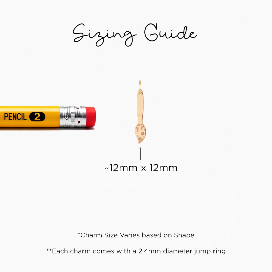 Paint Brush Necklace Charm