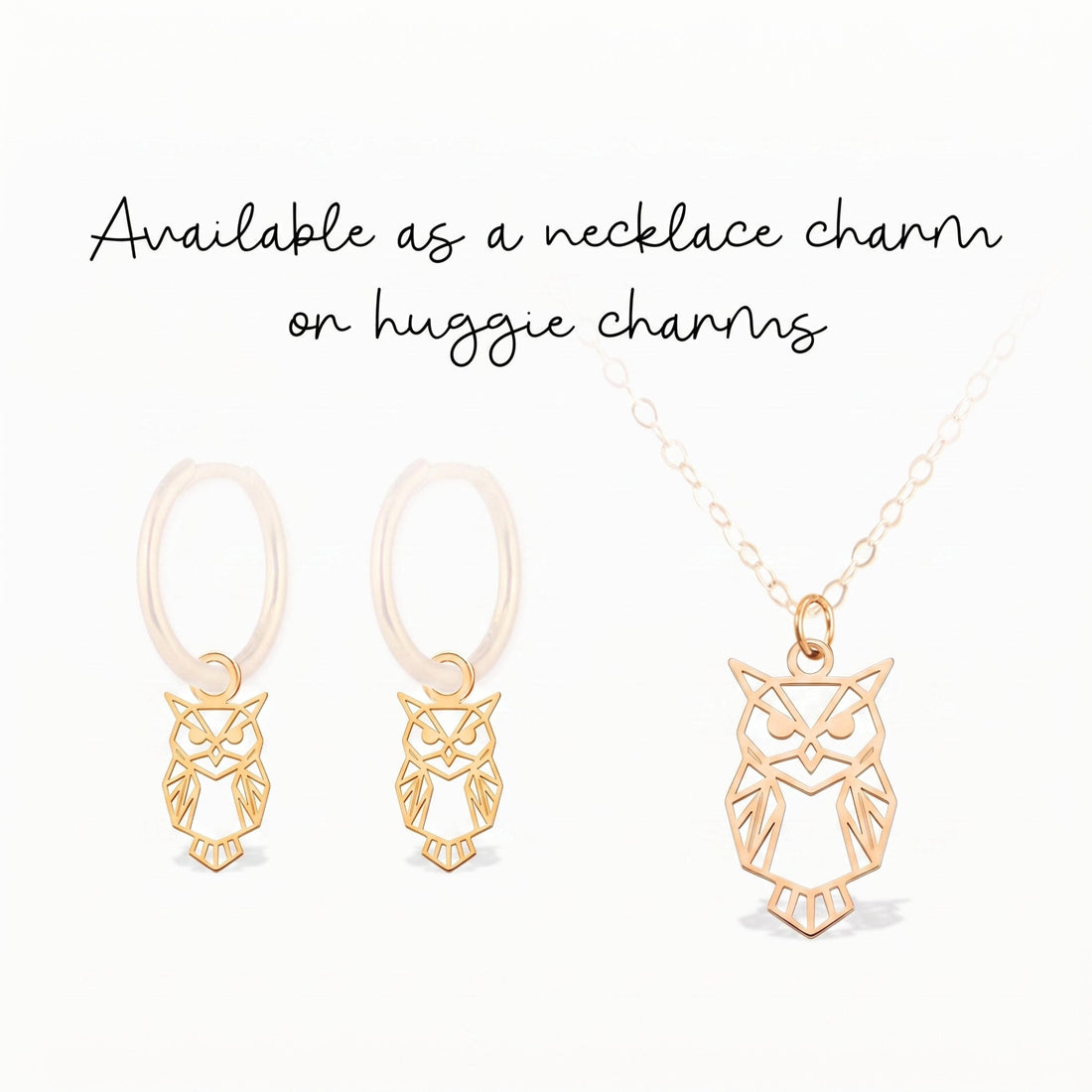 Sitting Owl Bird Charm