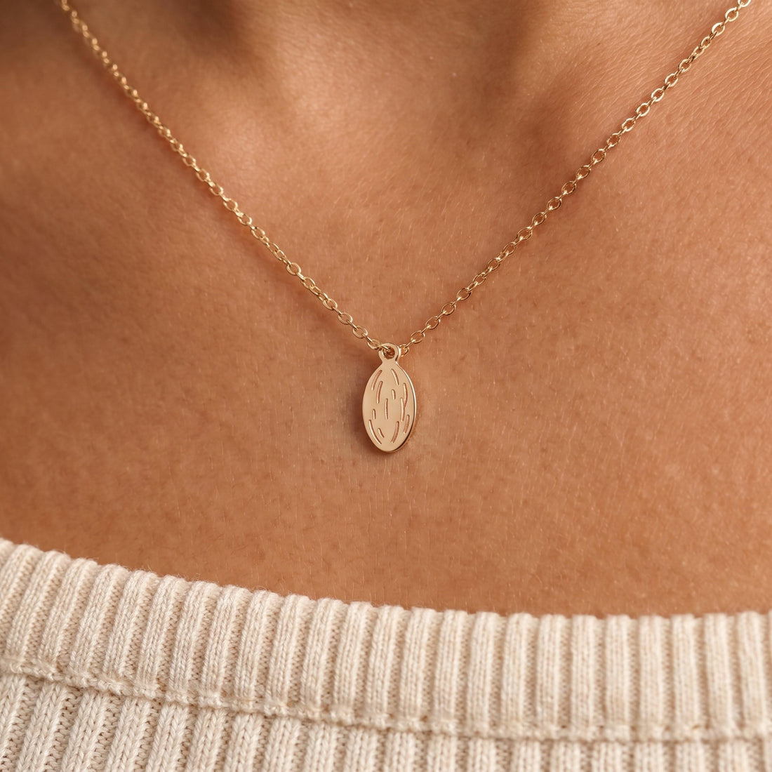 Almond Seed Nut Necklace Charm