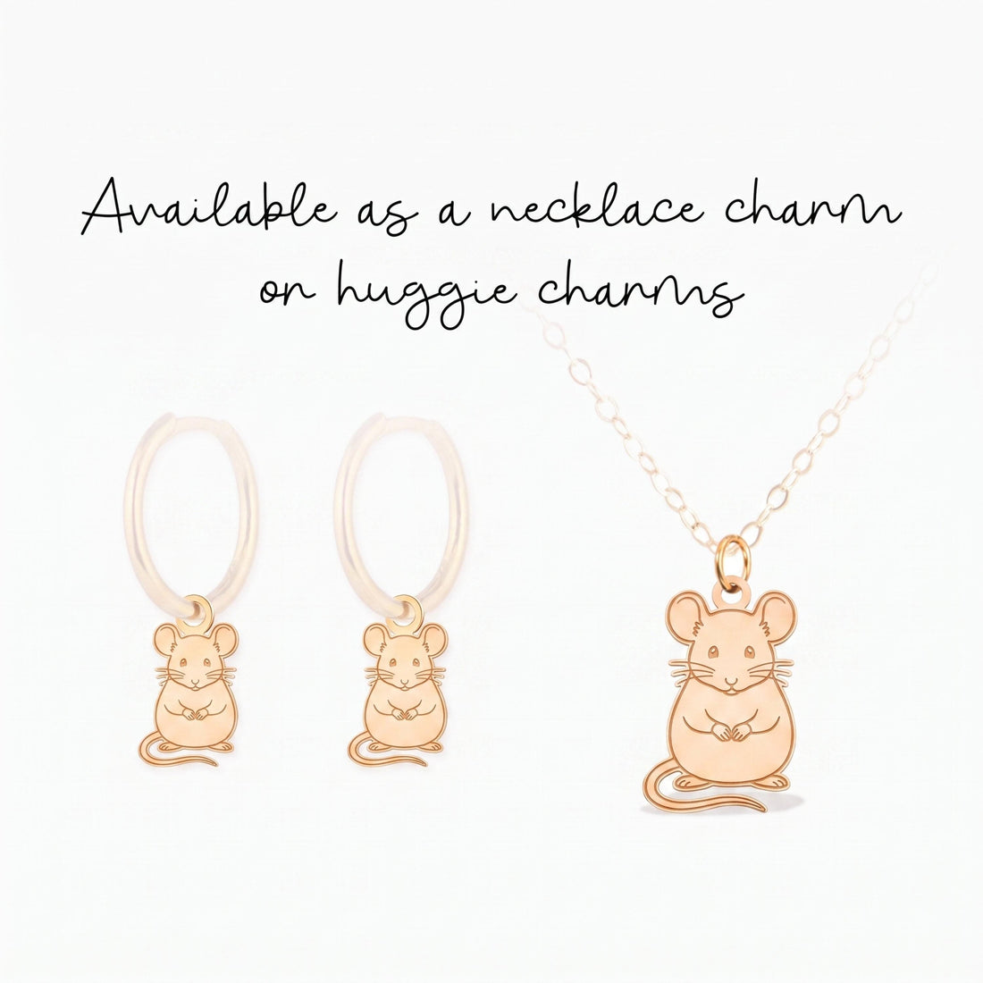Dainty Standing Mouse Charm