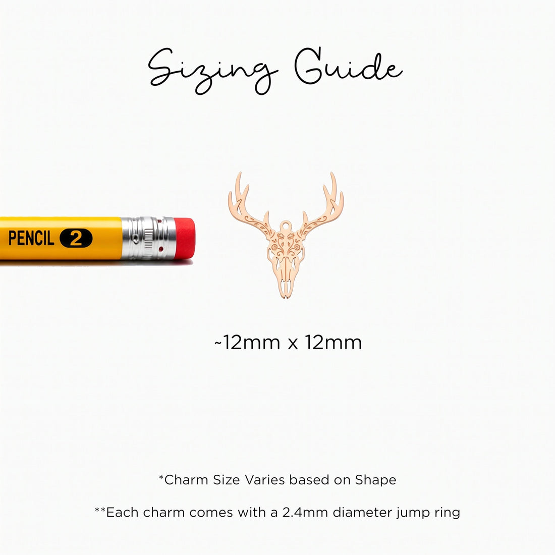 Deer Skull Charm Pendant