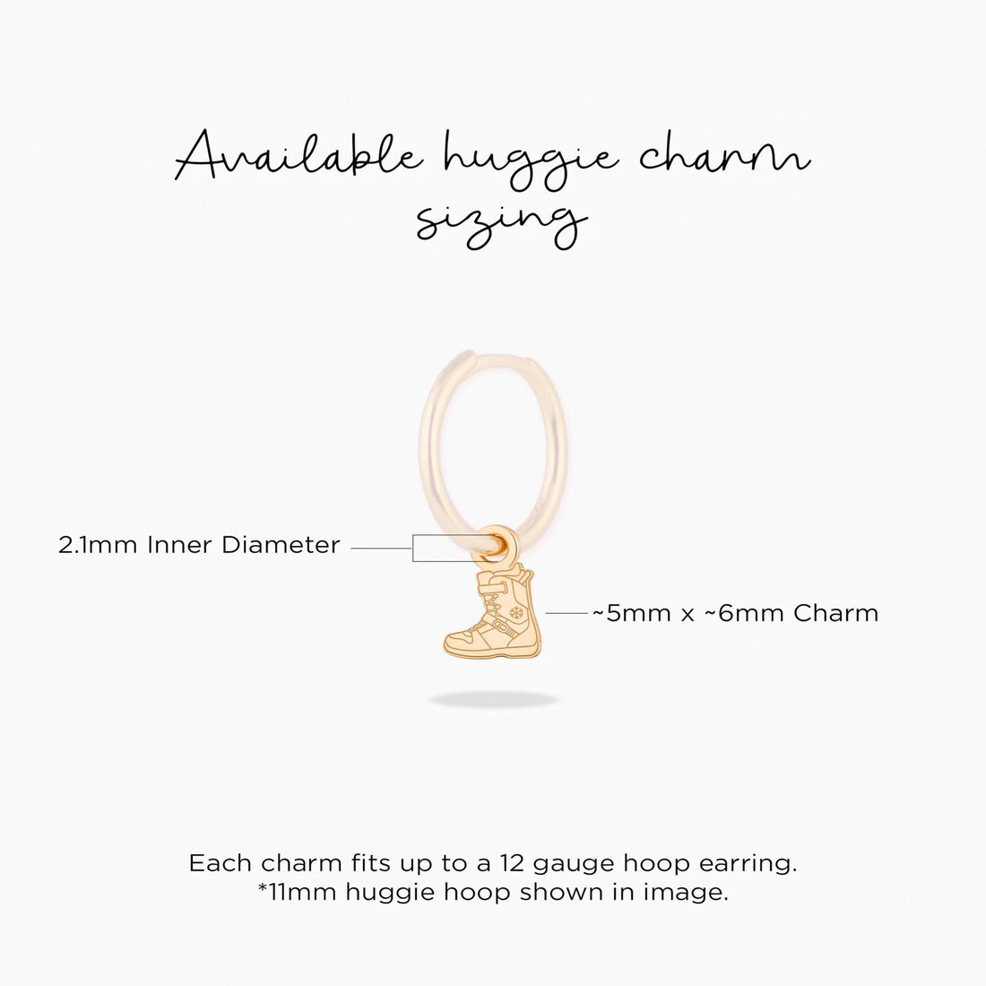 Snowboard Boot Necklace Charm