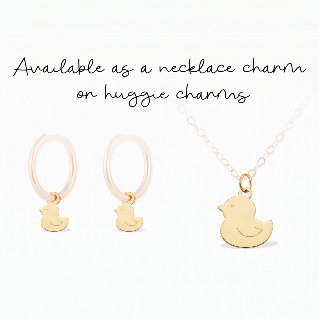 Baby Duck Necklace Charm