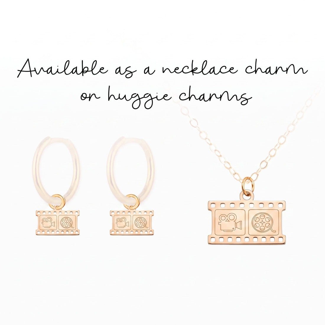 Movie Camera Reel Charm