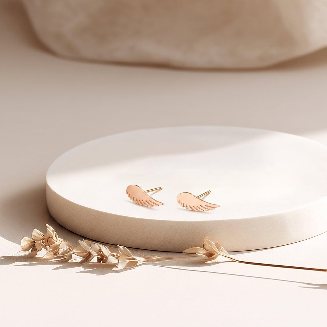 Angel Wing Stud Earrings