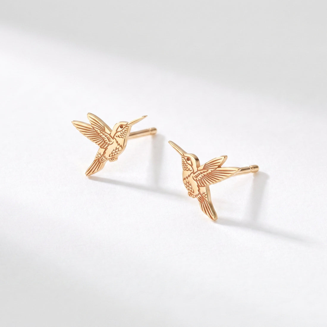 Hovering Hummingbird Stud Earrings