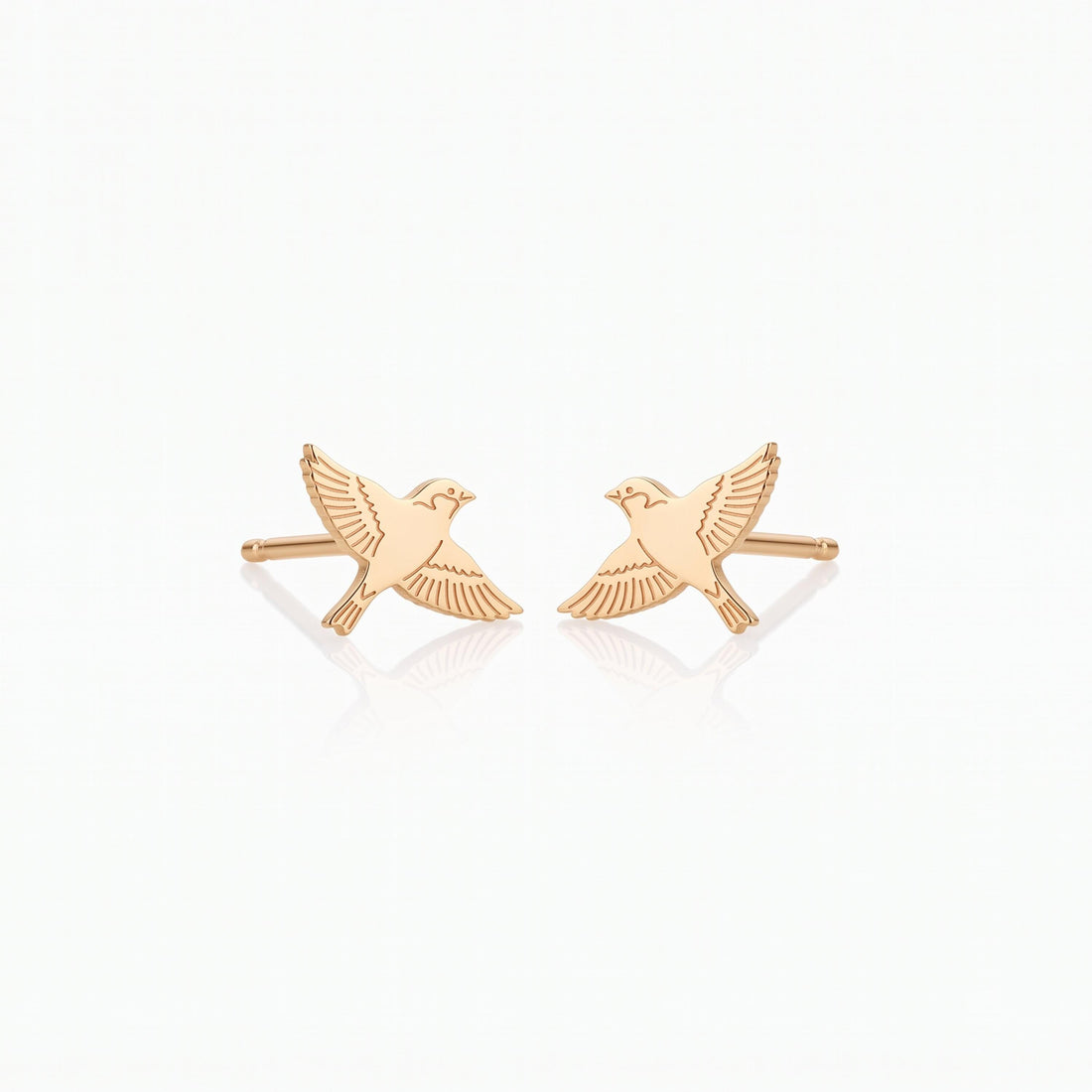 Flying Dove Stud Earrings