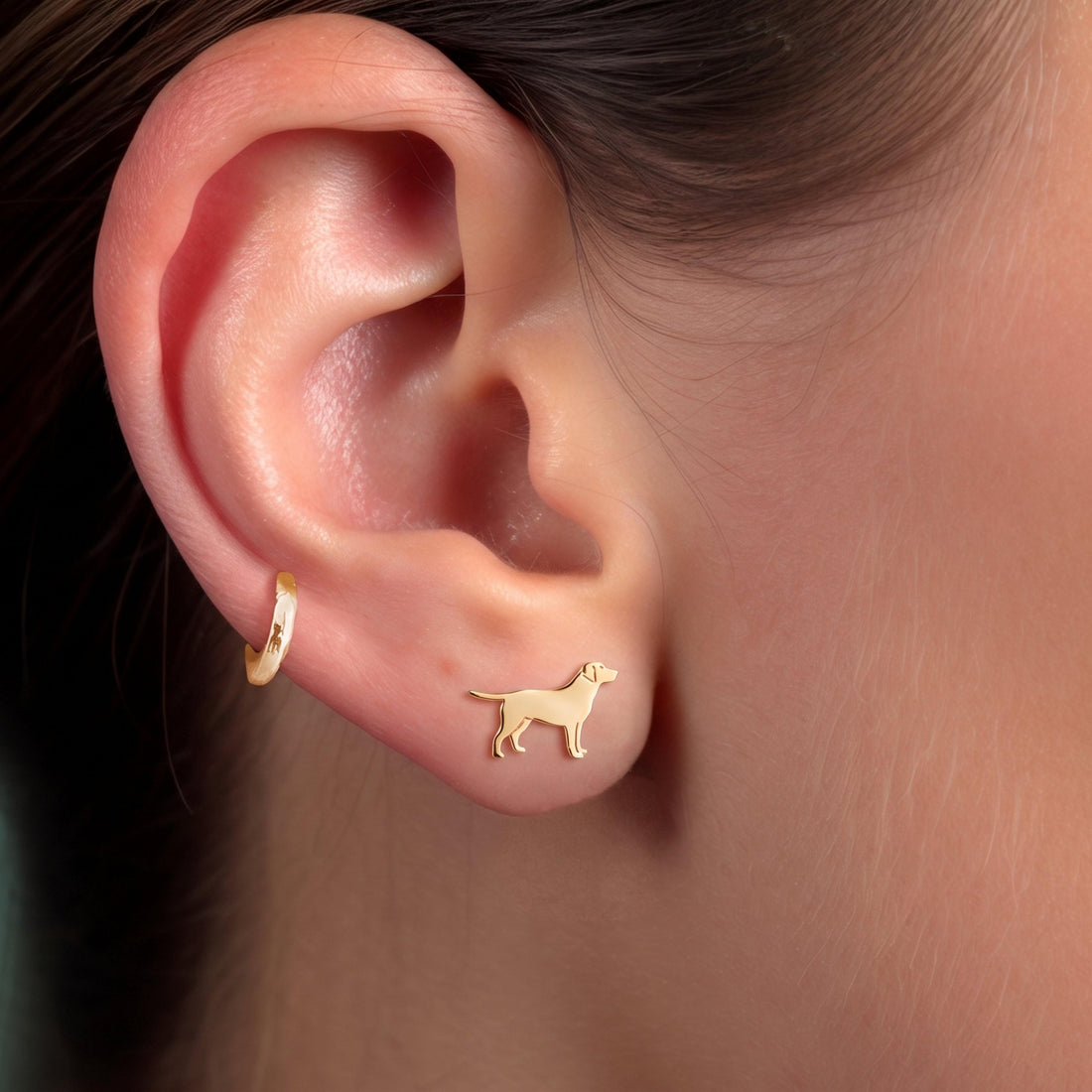 Labrador Retriever Stud Earrings