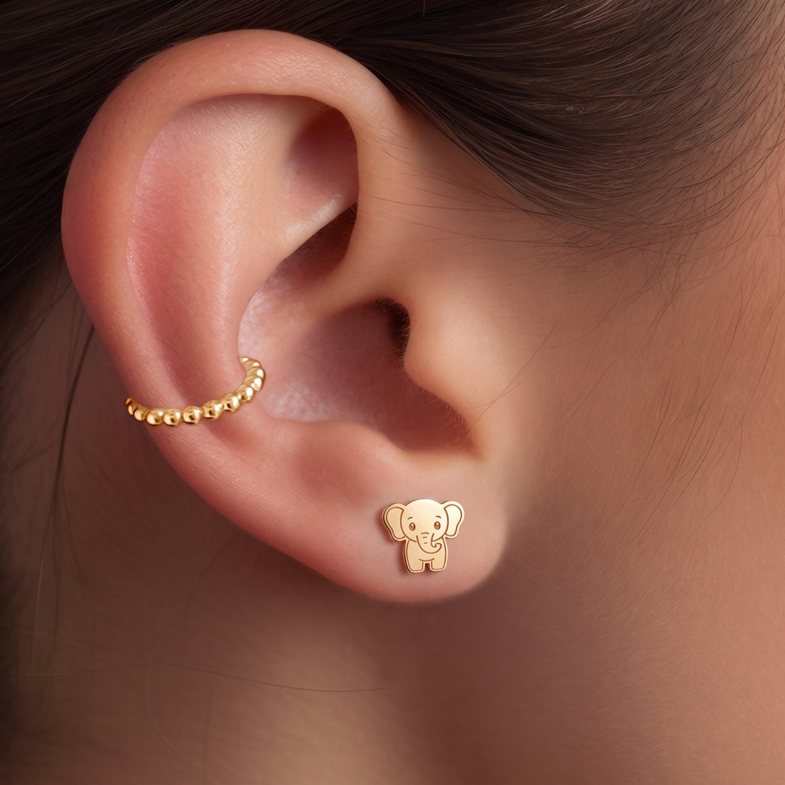 Cutie Elephant Stud Earrings