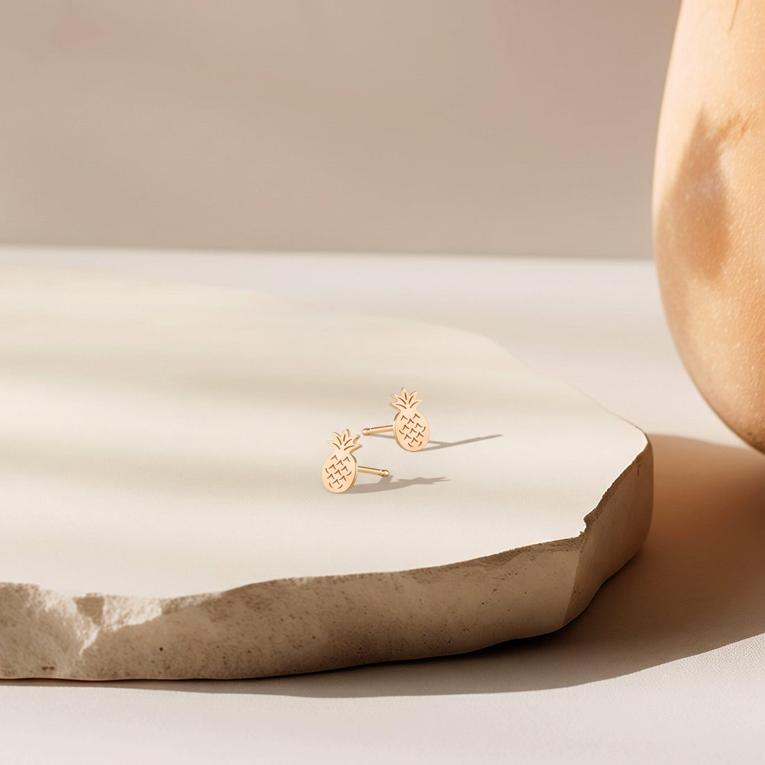 Pineapple Stud Fruit Earrings