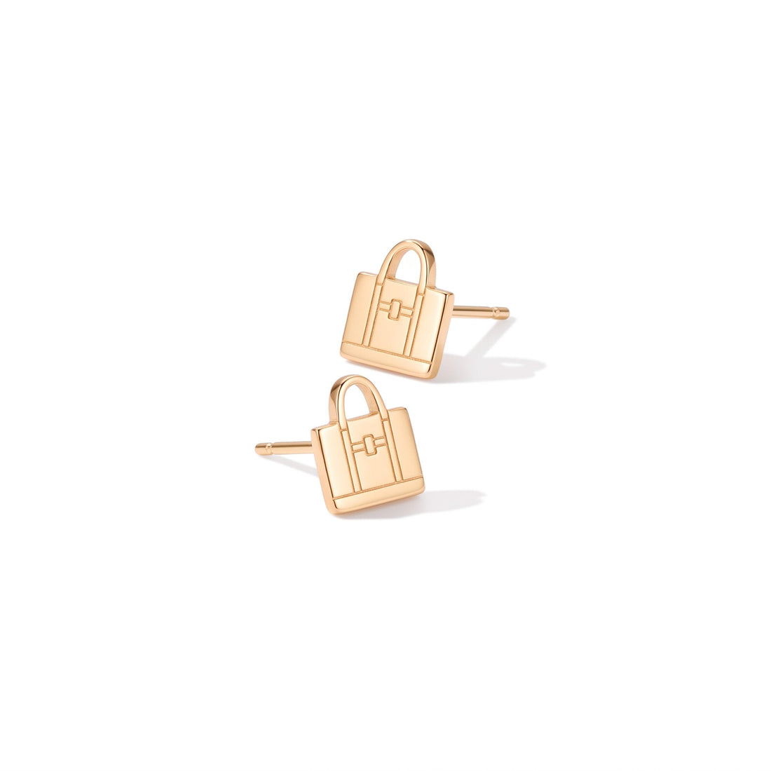 Tote Bag Charm Stud Earrings