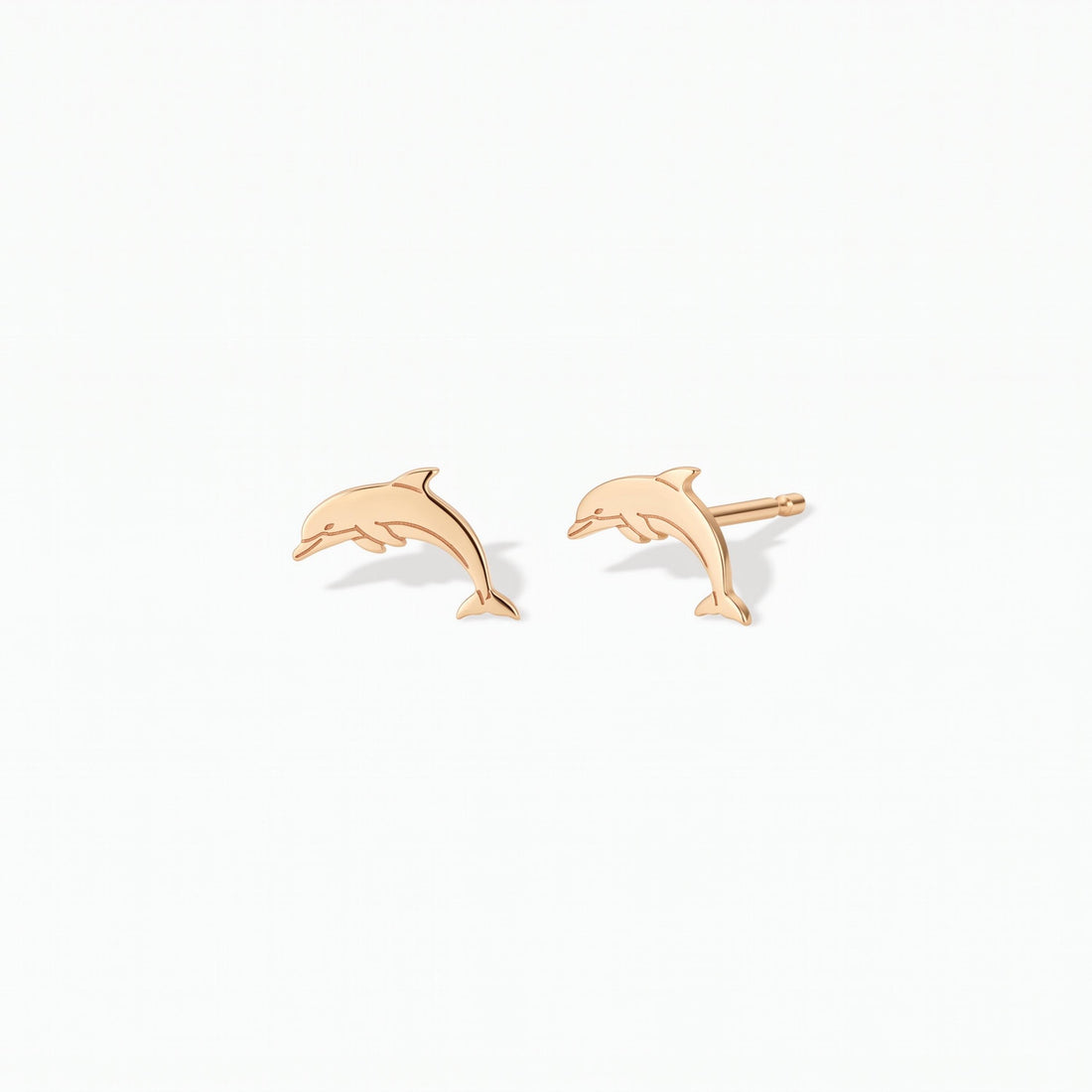 Jumping Dolphin Stud Earrings