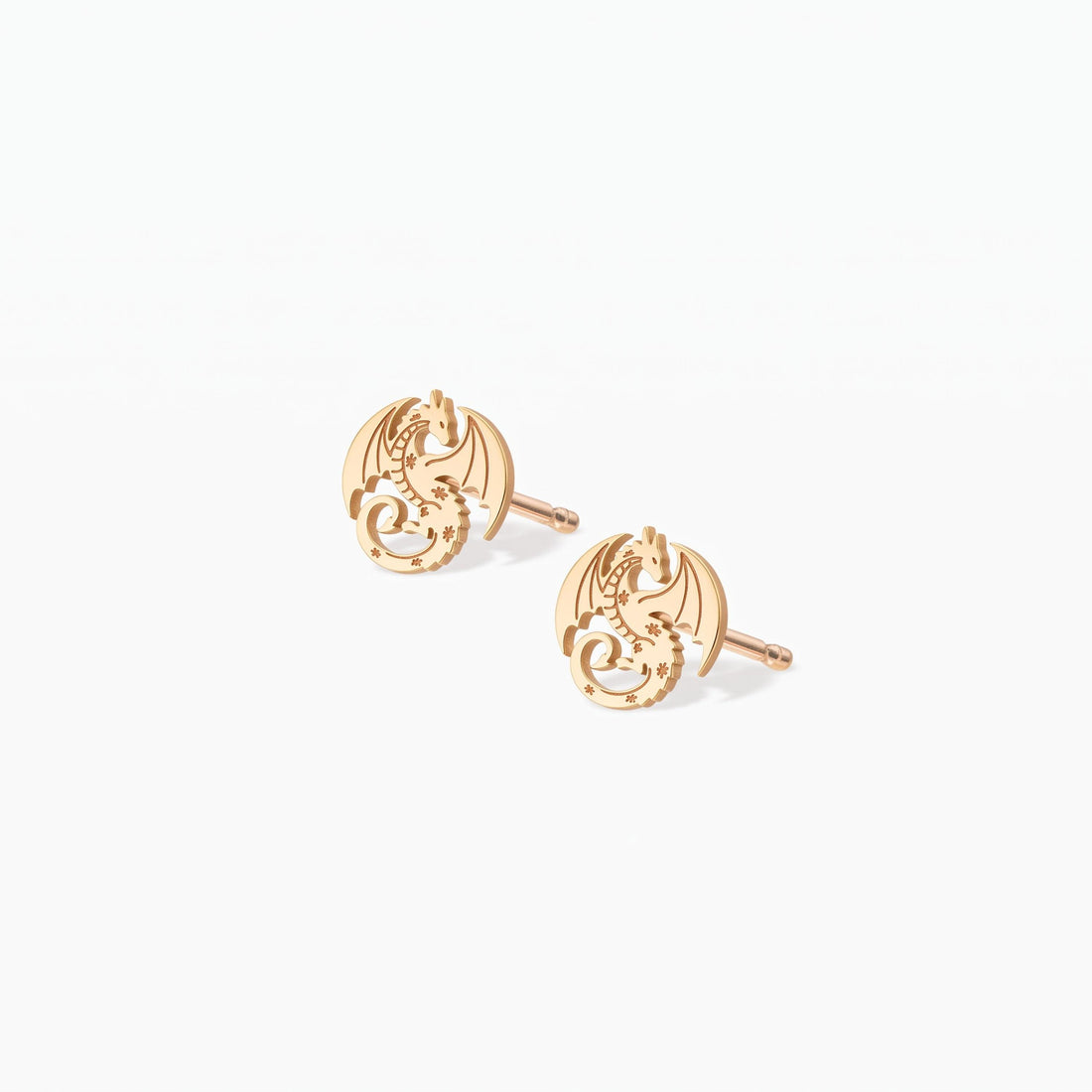 Dragon Charm Stud Earrings