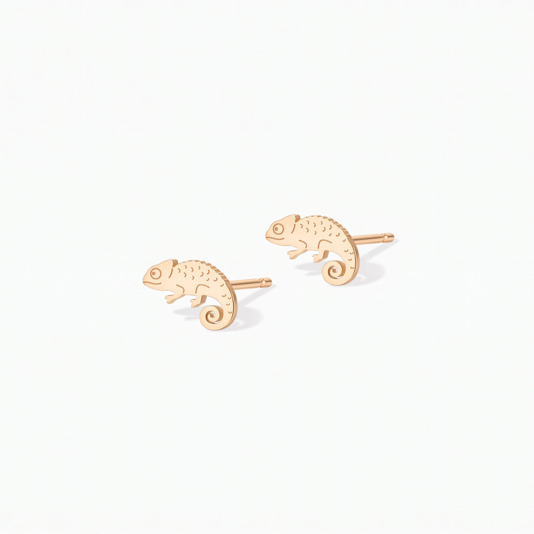 Chameleon Lizard Stud Earrings