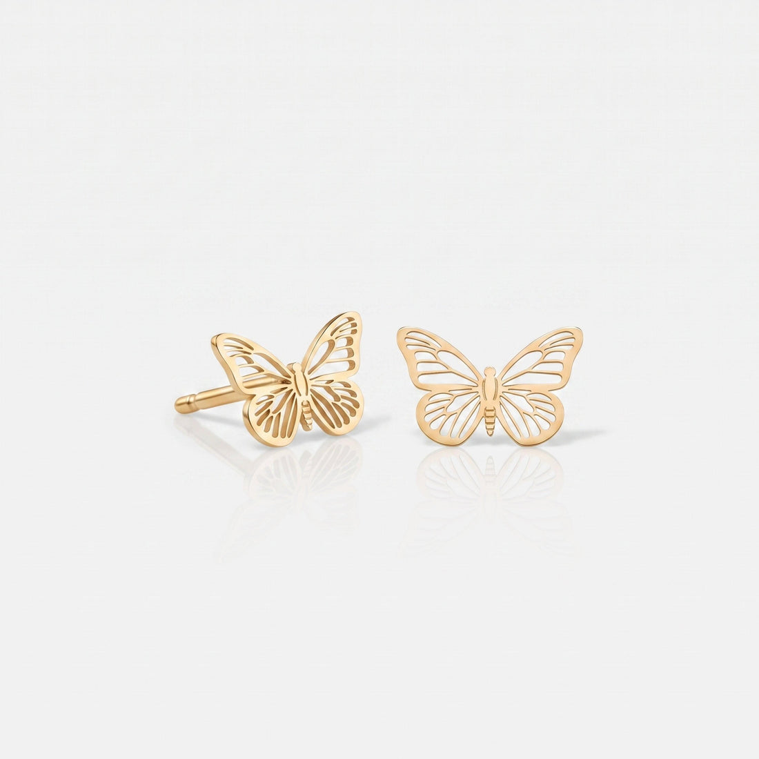 Butterfly Cutout Stud Earrings