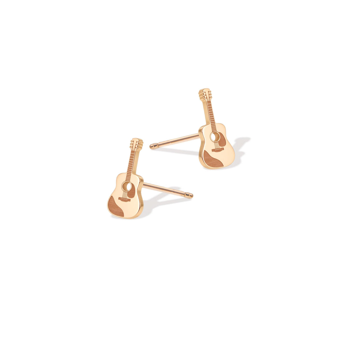 Acoustic Guitar Charm Stud Earrings