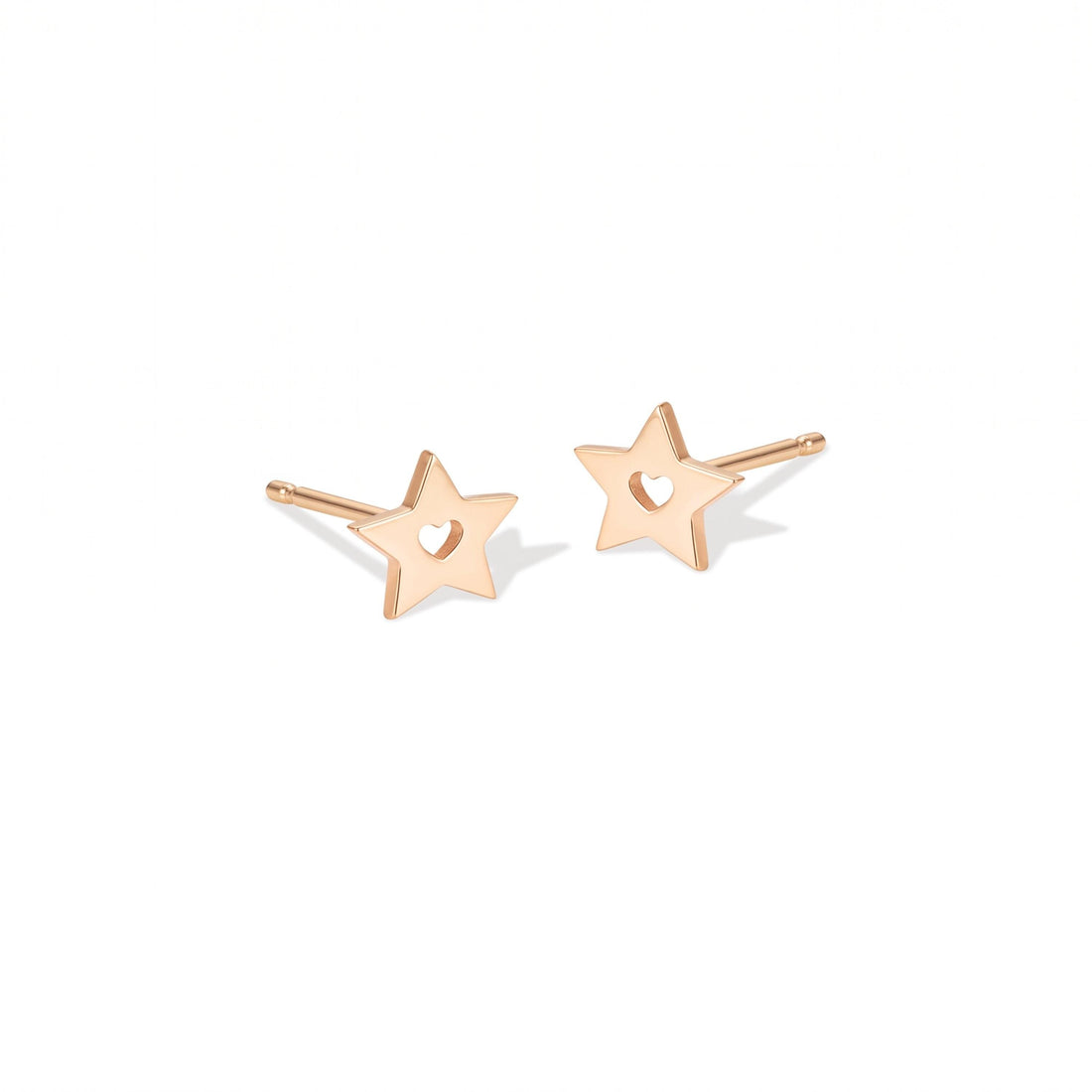 Heart Star Celestial Stud Earrings