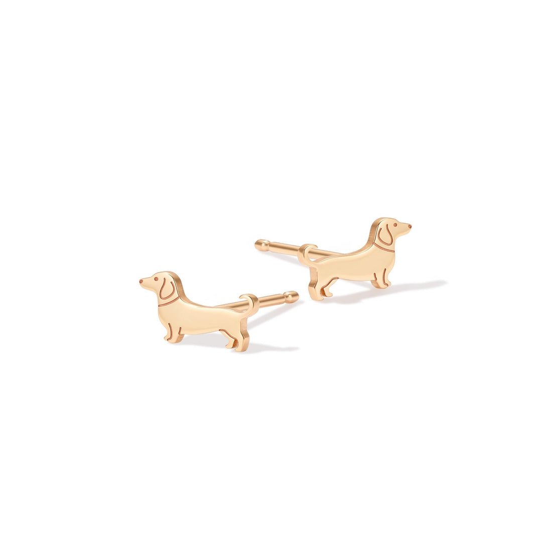 Dachshund Charm Stud Earrings