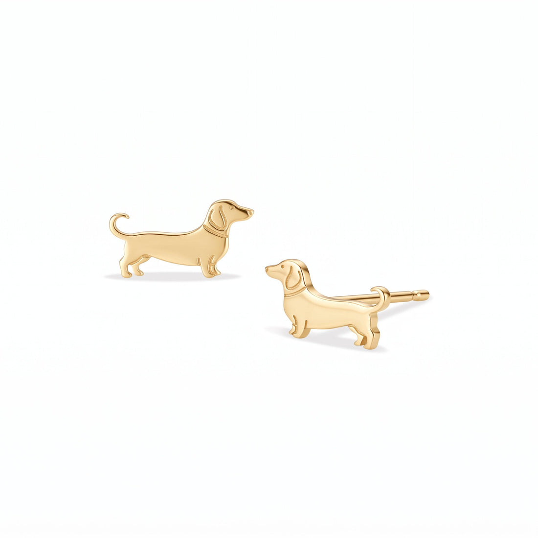 Dachshund Charm Stud Earrings