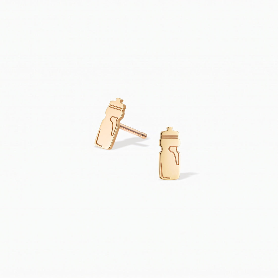 Baby Bottle Charm Stud Earrings