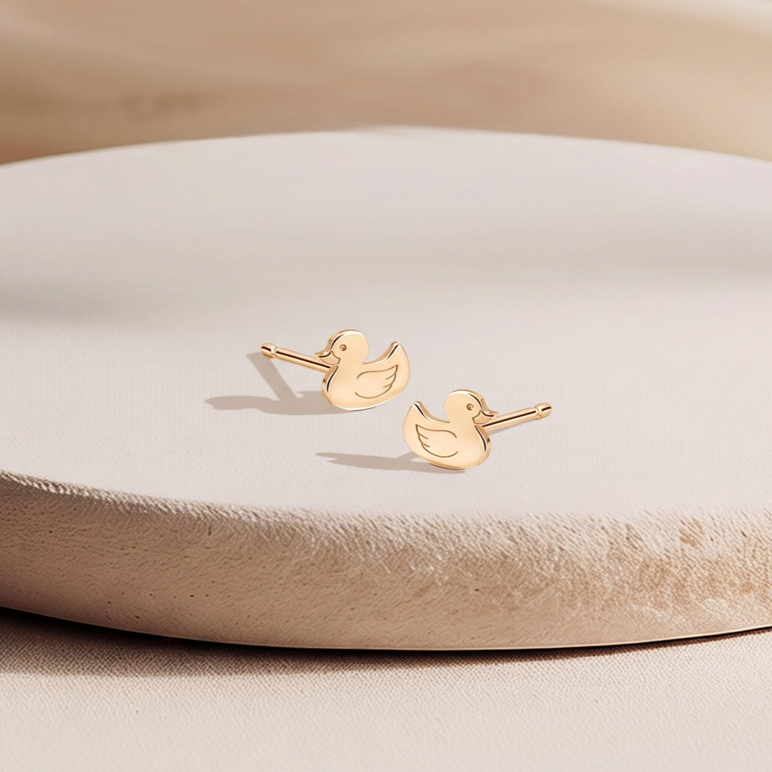 Duck Charm Stud Earrings