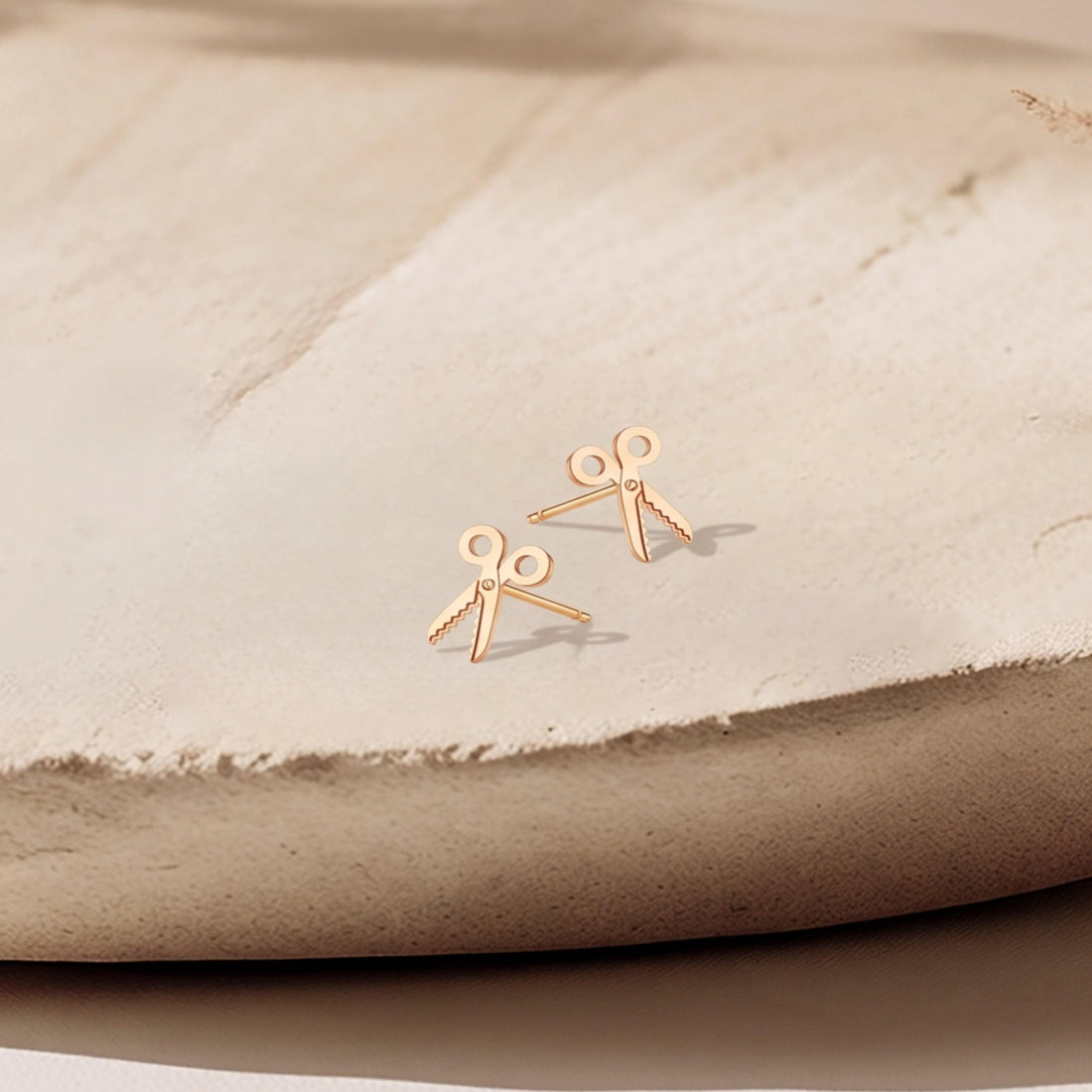 Barber Scissors Stud Earrings