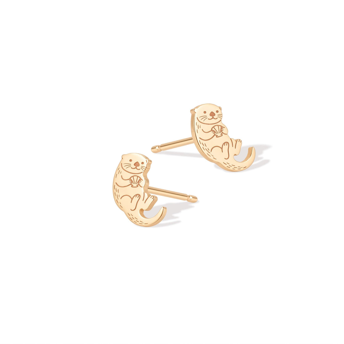 Eating Otter Stud Earrings