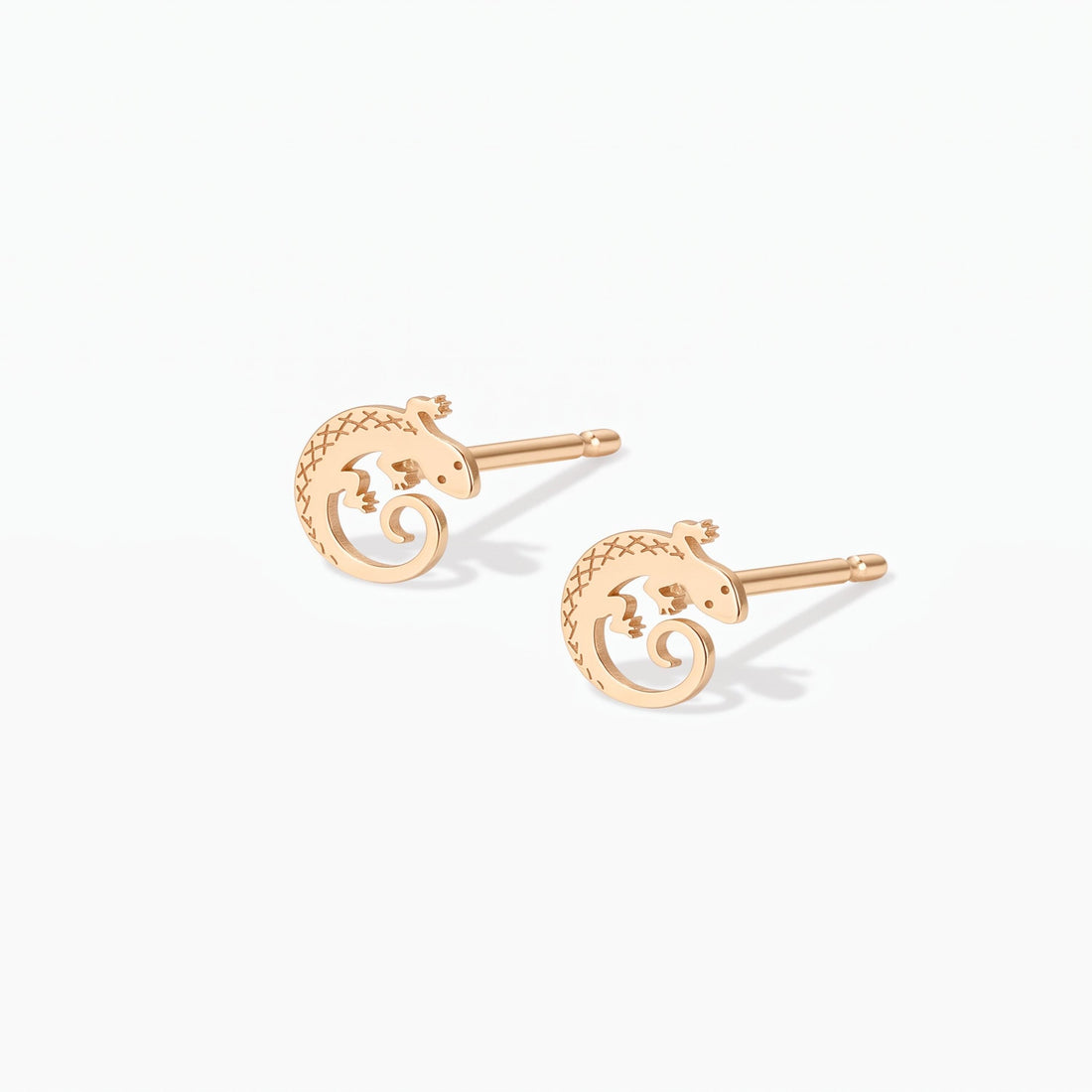Gecko Lizard Stud Earrings