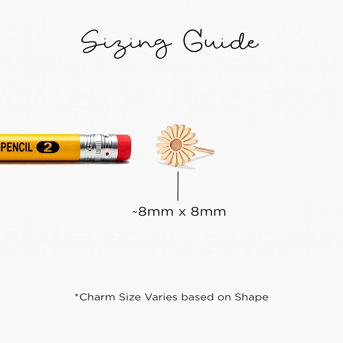 Daisy Flower Charm Stud Earrings