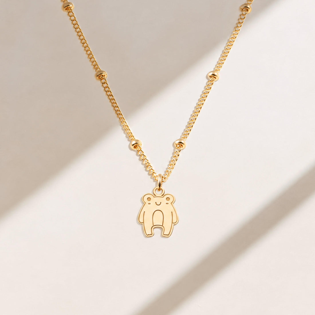 Teddy Bear Charm Necklace