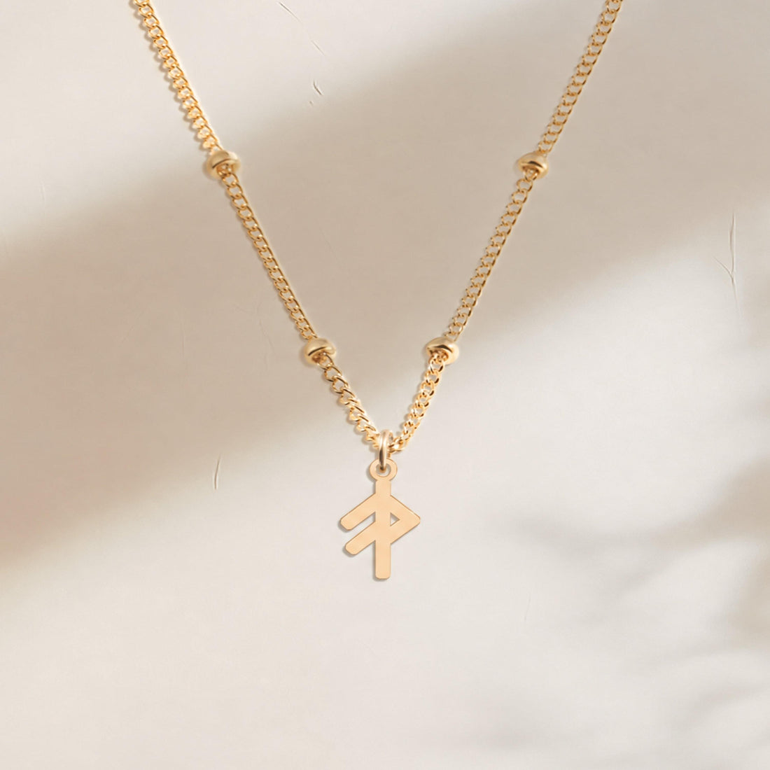 Norse Rune Beady Necklace