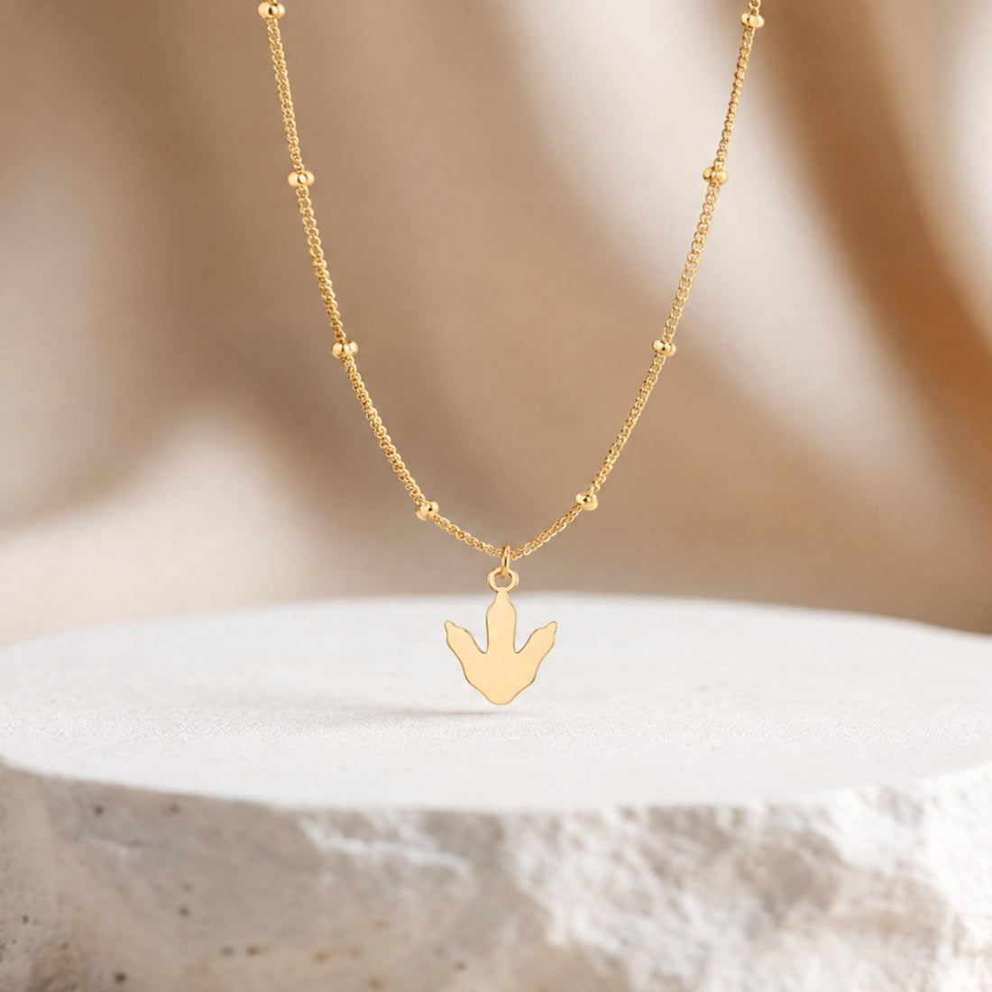 Bird Foot Charm Necklace