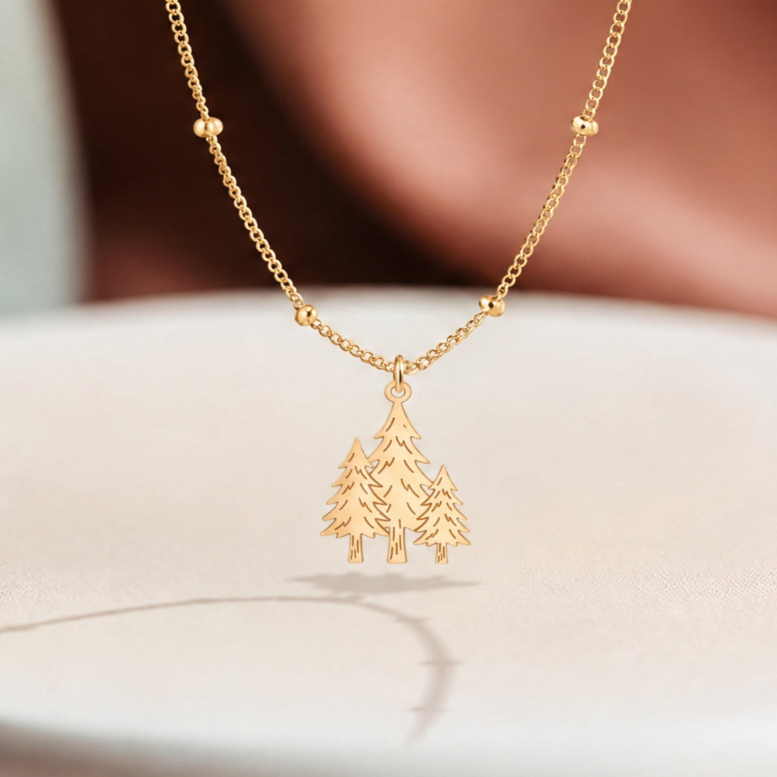 Pine Tree Beady Necklace