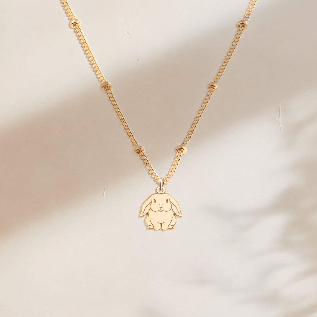 Lop Bunny Charm Necklace