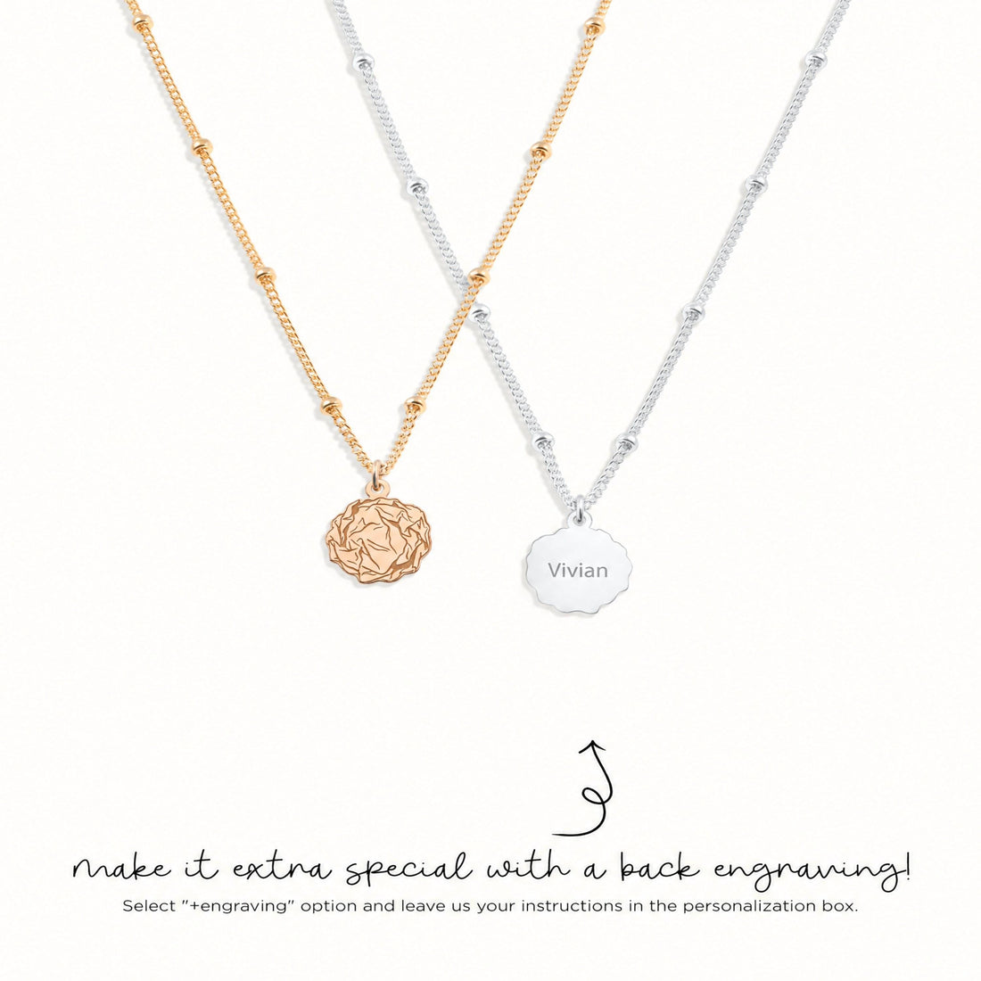 Rose Bloom Charm Necklace