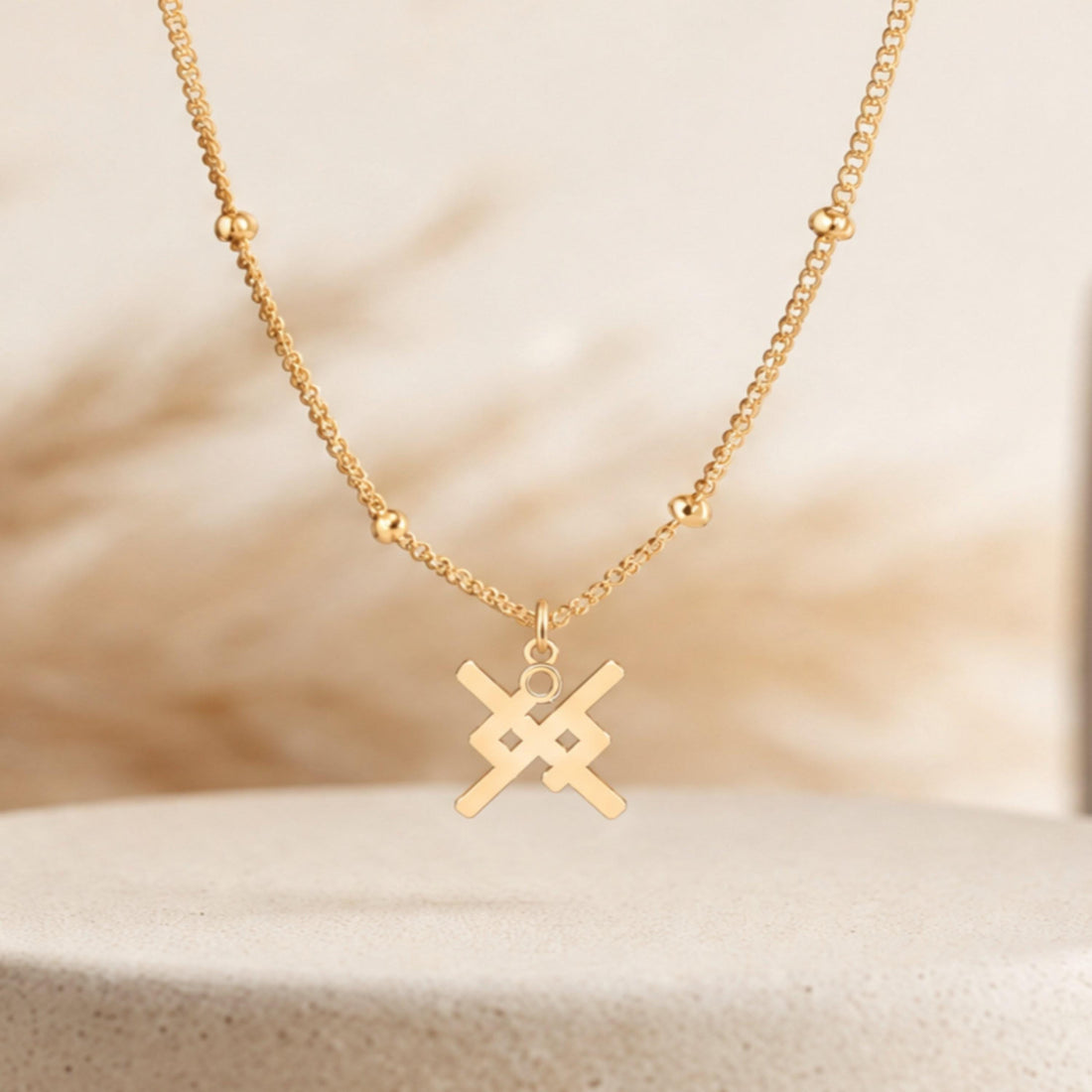 Celtic Knot Beady Necklace