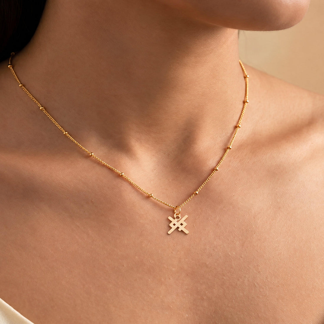 Celtic Knot Beady Necklace